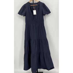 Quince Navy Blue Maxi Dress